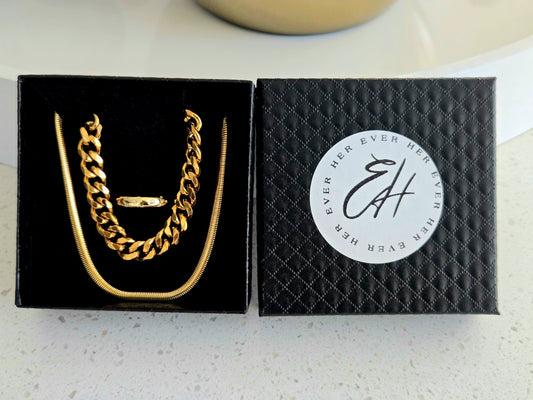 Stella Gold - Necklace, Bracelet, Ring - Gift Set